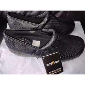 Safe T Step Women's  Black Clog Size 8.5 #New